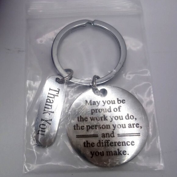 Stainless Steel Insulated Tumbler W/ Lid Straw Keychain Inspirational Gift Set - Picture 3 of 5